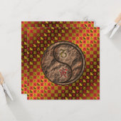 Carte Capricorne et Tigre de la Terre (Devant/Arrière en situation)