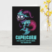 Carte Capricorne Zombie (Fleur jaune)