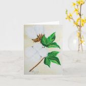 Carte Capsule 1 botanique de coton (Fleur jaune)