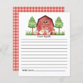 Carte Capsule Agro-Barnyard 1ère fois (Devant / Derrière)