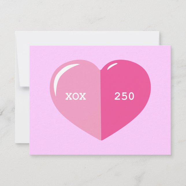 Carte Capsule Coeur Rose (Devant)