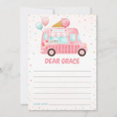 Carte Capsule d'anniversaire de la crème glacée ro (Devant)