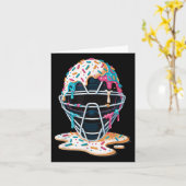 Carte Capteur de baseball Masque crème glacée goutte bas (Fleur jaune)