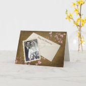 Carte Capture d'écran du 65e anniversaire avec coeur (Fleur jaune)