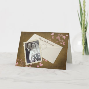Carte Capture d'écran du 75e anniversaire avec coeur