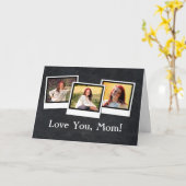 Carte Capture d'écran personnalisée de 3 photos pour la (Fleur jaune)