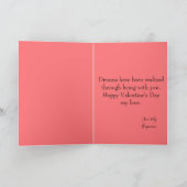 Carte Capturer l'amour Saint Valentin Photo (Intérieur)