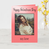 Carte Capturer l'amour Saint Valentin Photo (Fleur jaune)