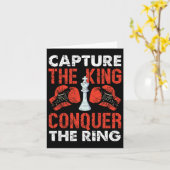 Carte Capturez Le Roi Conquérir La Boxe D'Échecs De L'An (Fleur jaune)