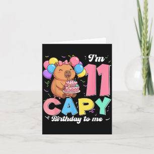 Carte Capy 11 ans Joyeux Anniversaire pour le 11e Annive