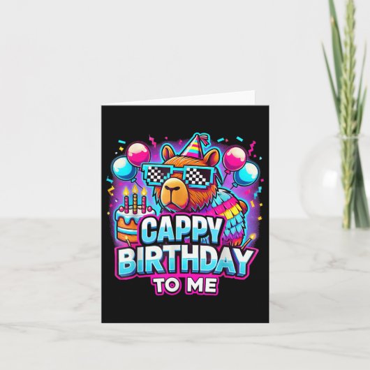 Carte Capy Anniversaire Funny Cappy Anniversaire Pour Mo (Devant)