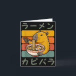 Carte Capybara Anime Graphic Ramen Kawaii Japanese Vinta<br><div class="desc">Capybara Anime Graphic Ramen Kawaii Japanese Vintage Capy</div>