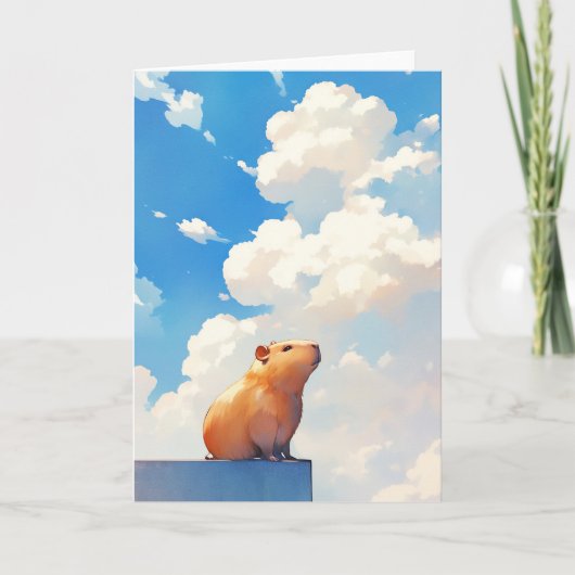 Carte Capybara Attentionné (Devant)