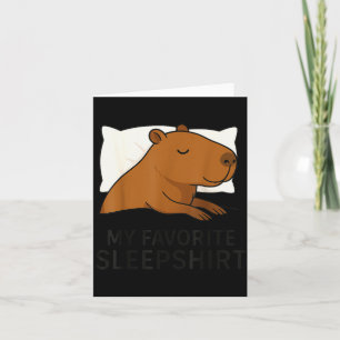 Carte Capybara Favori Chemise de Nuit Sleeng Pyjama Garç