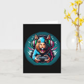 Carte Capybara Gaming Jeu Vidéo  (Fleur jaune)
