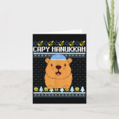Carte Capybara Hanukkah Capy Hanukkah Chanukah Jewish Ki (Devant)