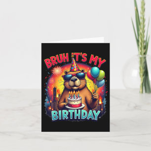 Carte Capybara Kaiju fête d'anniversaire Japon Monster C