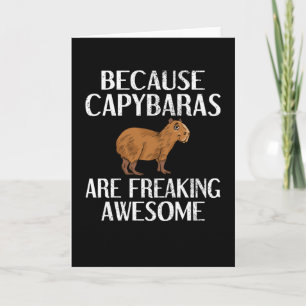 Carte Capybara Lover Rodent Carpincho Animal Capybara