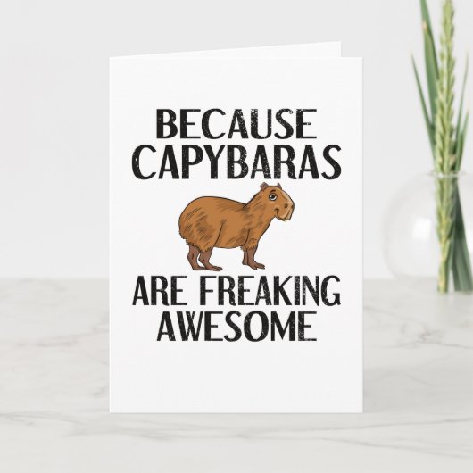 Carte Capybara lover Rodent Carpincho Animal Capybara (Devant)