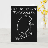 Carte Capybara Partir Pour Faire Des Bêtises (Fleur jaune)