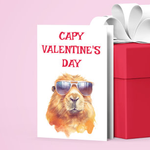 Carte Capybara Saint-Valentin Capy