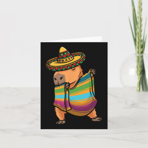 Carte Capybyra Cinco De Mayo Rodent Dab Mexicain Enfants