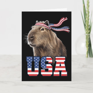 Carte Capyra Usa Drapeau Américain Patriotique Hommes Fe