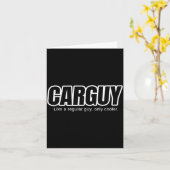 Carte Car Guy Gift - Carguy Like A Regular Guy, Only Coo (Fleur jaune)