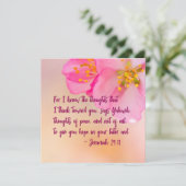 Carte Car Je Connais Les Pensées Christian Floral (Debout devant)