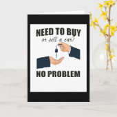 Carte Car Salesman Gift for Auto Seller (Fleur jaune)