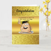 Carte Caractère de pomme de terre avec diplôme (Fleur jaune)