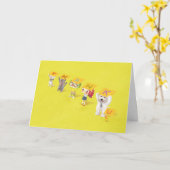Carte Caractères Merci (Fleur jaune)