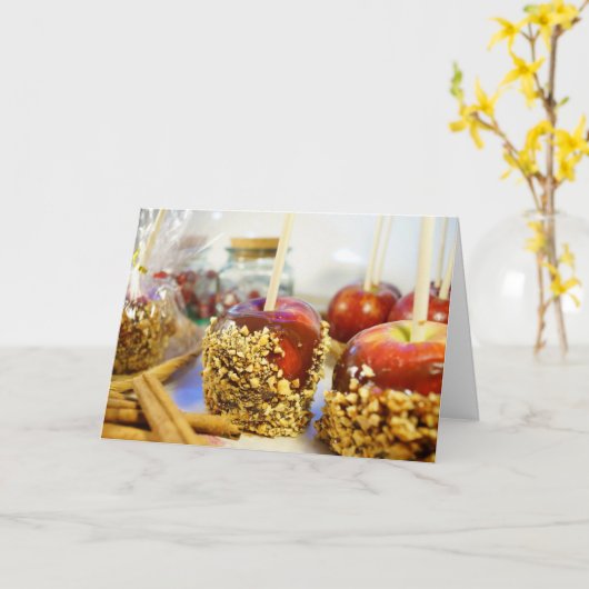 Carte Caramel Peanut Apples (Fleur jaune)