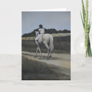 Carte Caravane de Charlie's Ride Animal Art Cheval Equin