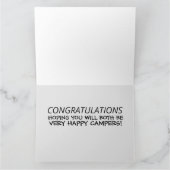 CARTE CARAVANE DE NOCE FELICITATIONS  (Intérieur)