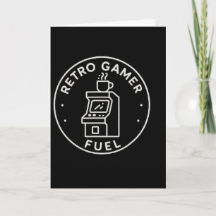 Carte Carburant de jeu rétro arcade café pour les papas