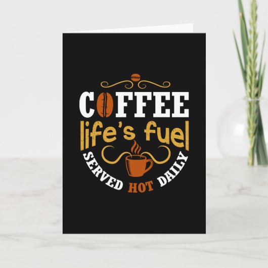 Carte Carburant de la vie de café (Devant)