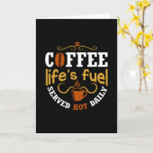 Carte Carburant de la vie de café (Fleur jaune)