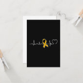 Carte Carburant Gold Ribbon Cancer de l'enfance (Devant/Arrière en situation)