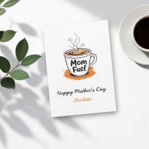 Carte Carburant maman Amoureux du café Moms fête des m
