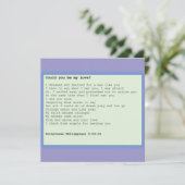 Carte Card ' Could you be my love ' (Debout devant)