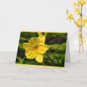 Carte Card Flower (Fleur jaune)