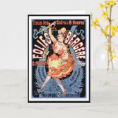 Carte Card : Folies Bergeren - Dance Hall (Fleur jaune)