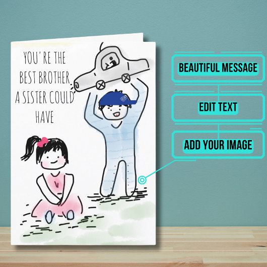 Carte Card for a Brother from a Sister