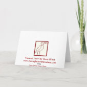 Carte Card- Fox un lapin.. (Dos)