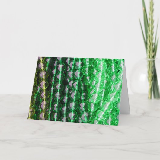 Carte Card, "Green Beads" (Devant)