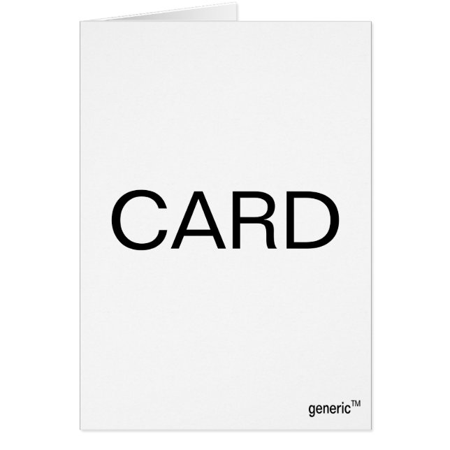 Carte CARD par TM générique (Devant)