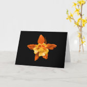 Carte Card, Scarlet and Red Columbine Blossom # 2646 (Fleur jaune)