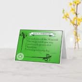 Carte Card_St. Le jour de Patrick (Fleur jaune)