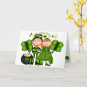 Carte Card-St.Patrick's Day, ajouter ses propres mots (Fleur jaune)